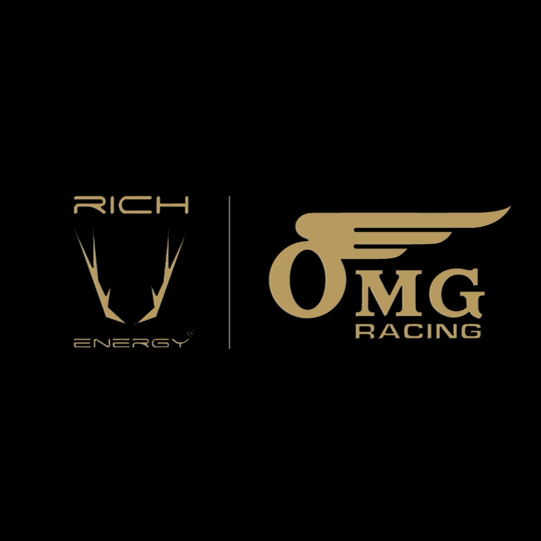 Rich Energy / OMG Racing logos